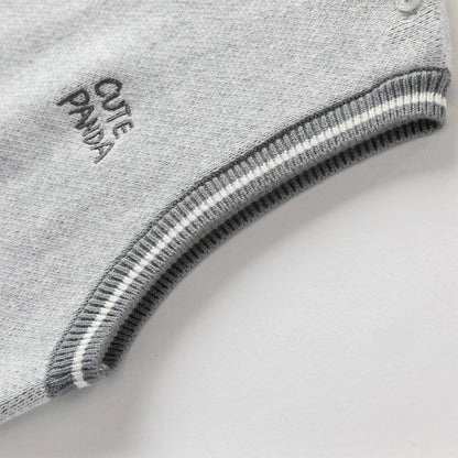 Pull sans manches en coton tricoté enfant garçon gris, vêtement enfant maroc - MALOBY