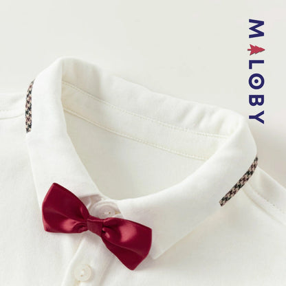 Ensemble cérémonie à carreaux enfant garçon - marine -robes et ensembles pour filles, bébés et garcons - MALOBY