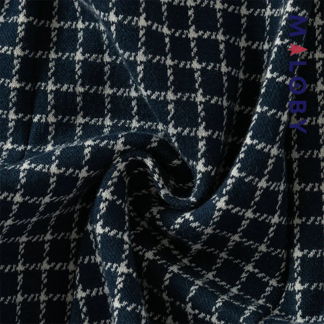 Robe à carreaux  avec Boléro intégré- rouge