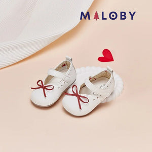 chaussures premiers pas à noeud - blanc -robes et ensembles pour filles, bébés et garcons - MALOBY