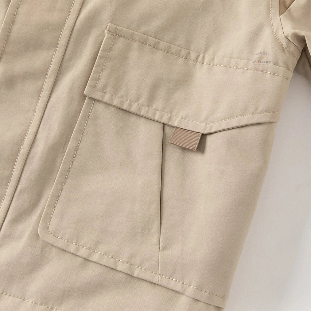 Veste à Capuche Coupe-Vent Casual enfant Garçon - beige