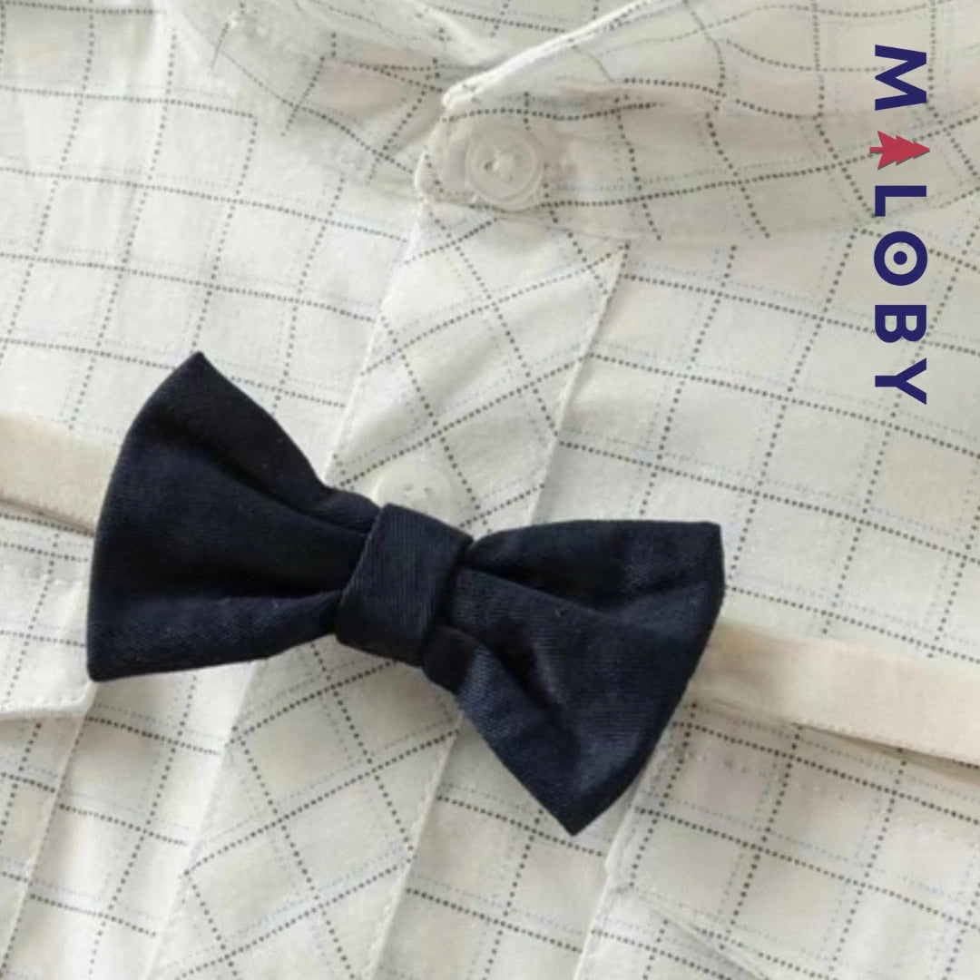 Ensemble cérémonie pantalon+ chemise à carreaux enfant garçon -Bleu -robes et ensembles pour filles, bébés et garcons - MALOBY