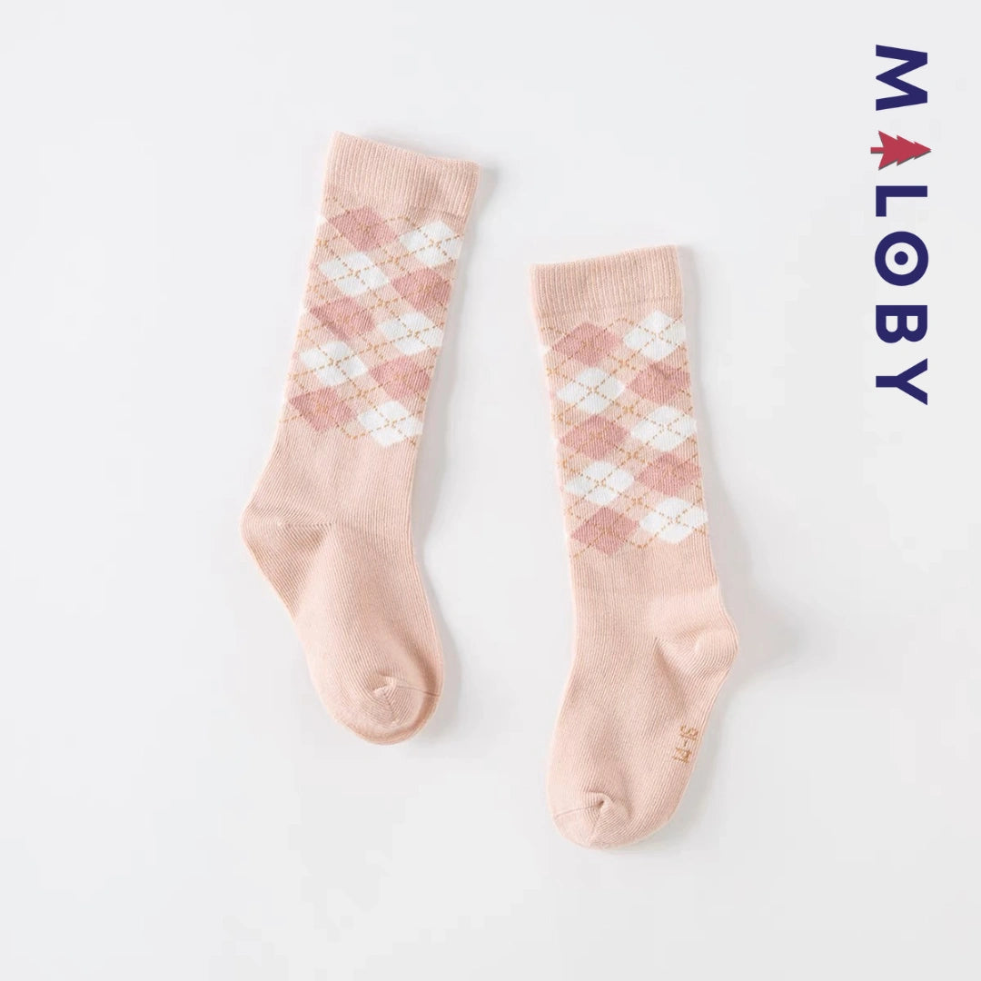 Paire de chaussettes en maille enfant fille -robes et ensembles pour filles, bébés et garcons - MALOBY