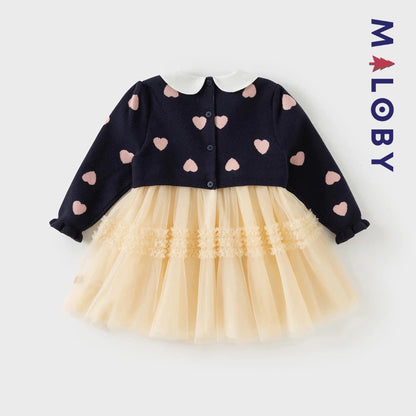 Robe cérémonie  avec Boléro intégré- beige