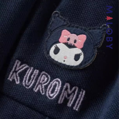 Ensemble habillé Jupon plissé+chemise style kuromi enfant fille -marine