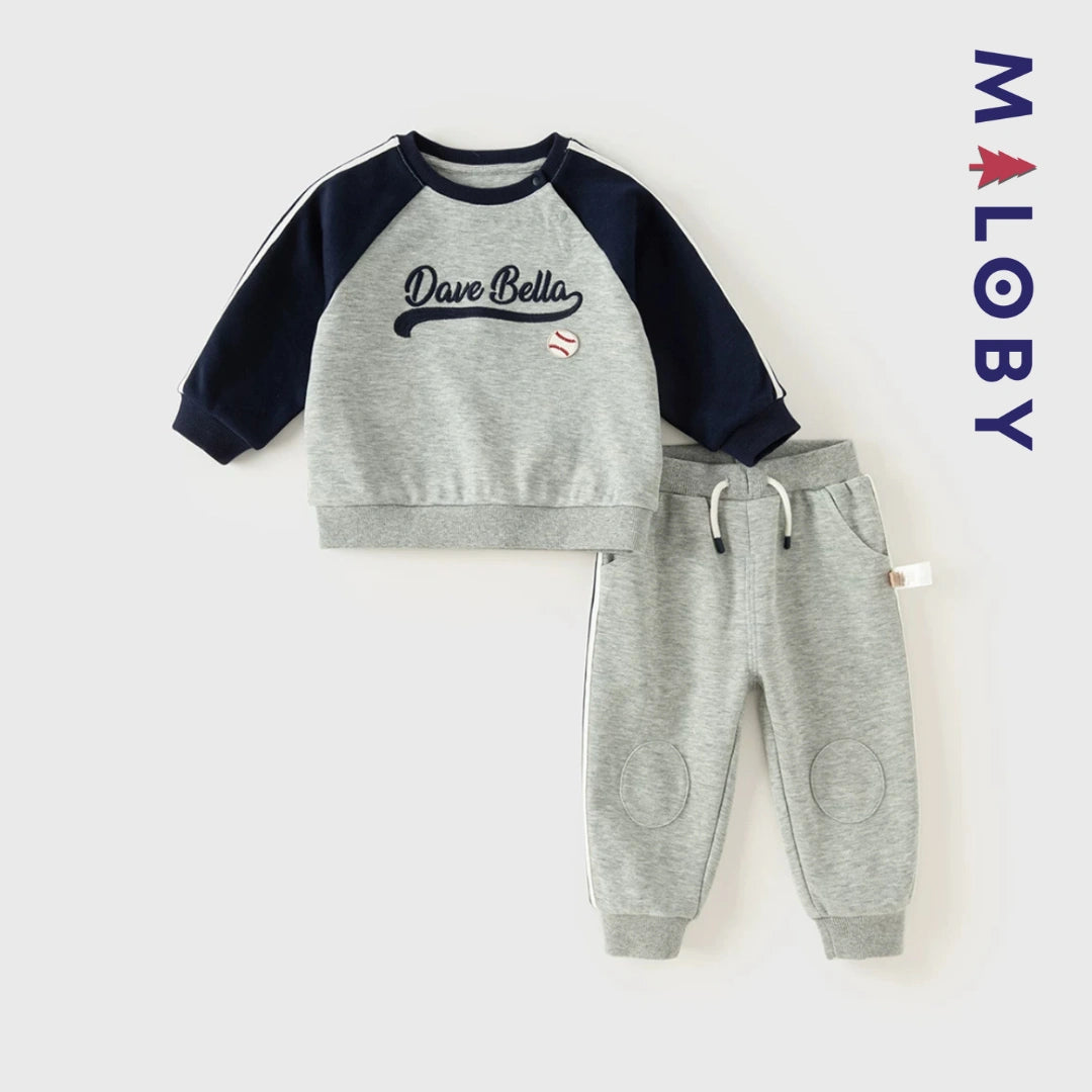 Ensemble sport 2 pièces enfant garçon - Gris -robes et ensembles pour filles, bébés et garcons - MALOBY