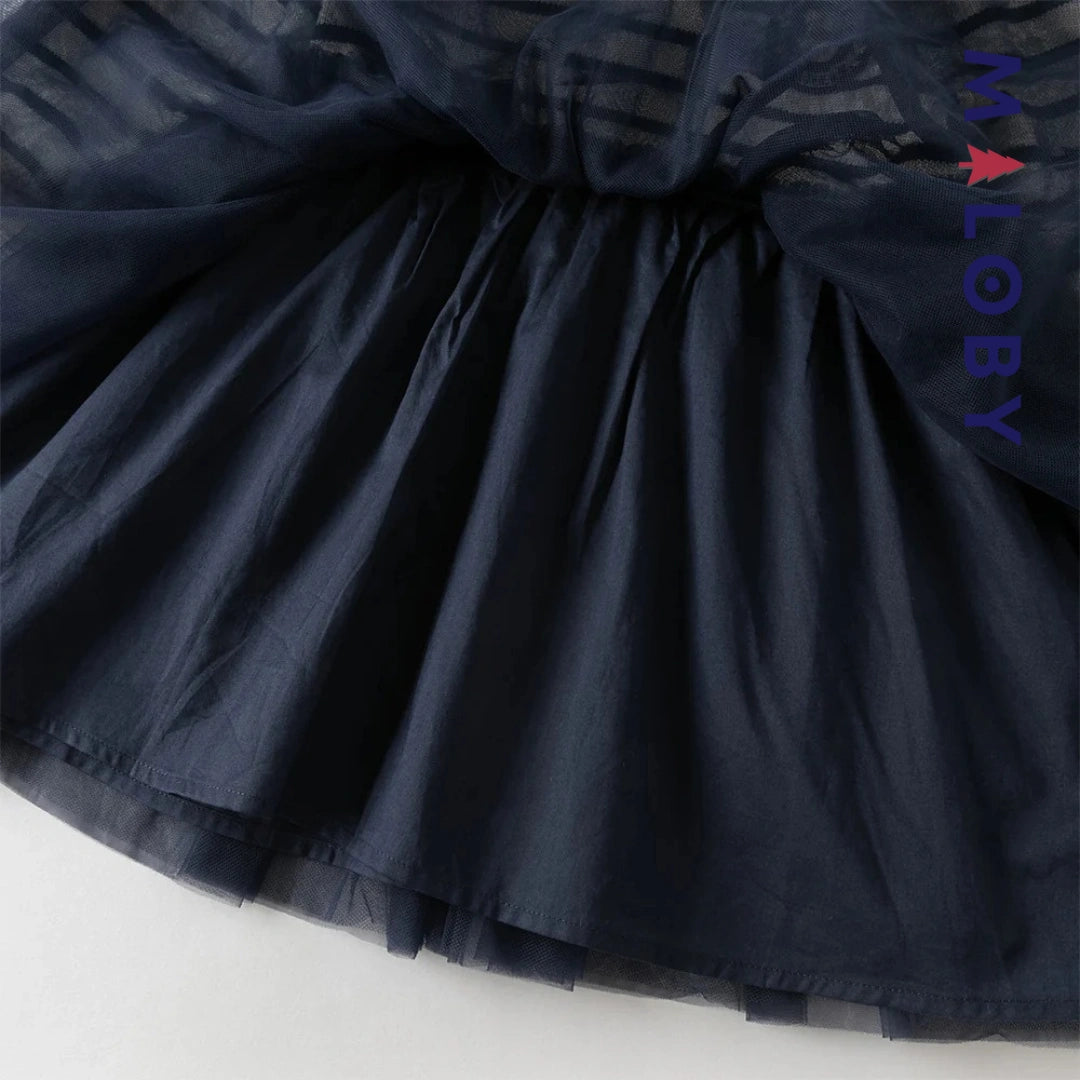 Robe pull style marin enfant fille -marine