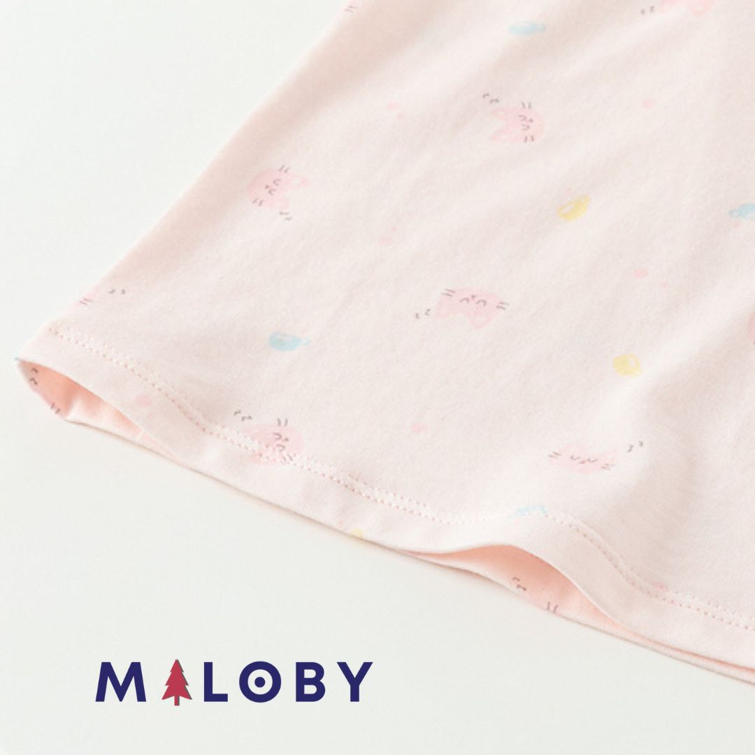 Lot de 2 débardeurs en coton - Rose/Bleu -robes et ensembles pour filles, bébés et garcons - MALOBY