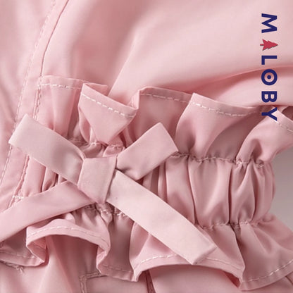 Veste mi-saison imperméable enfant fille- Rose