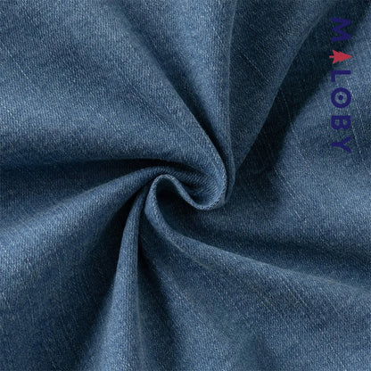 Robe en Jean manches longues enfant fille - bleu denim