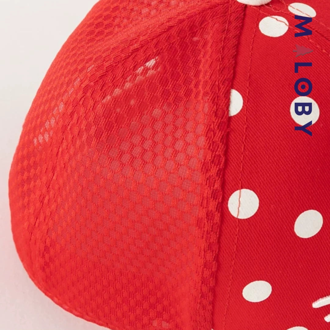 Casquette respirante motif hello Ketty enfant fille -Rouge