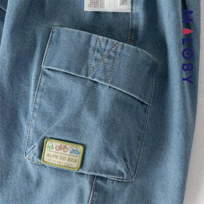 Ensemble 2 pièces T-Shirt + pantalon en denim enfant garçon -Vert