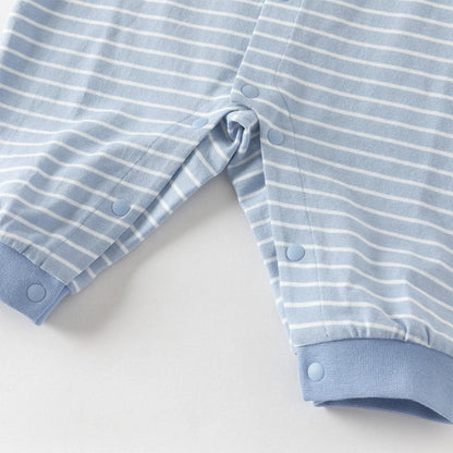 Salopette rayée bébé garçon bleu, vêtement bébé maroc - MALOBY