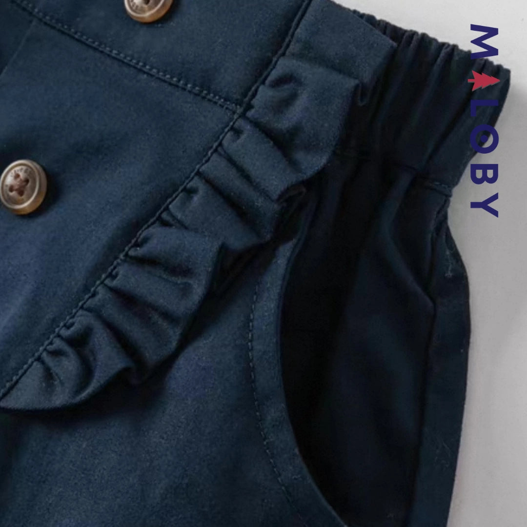 Short volonté enfant fille- Marine/Beige