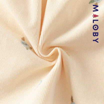 Ensemble robe en velours côtelé + sac fantaisie enfant fille- jaune -robes et ensembles pour filles, bébés et garcons - MALOBY