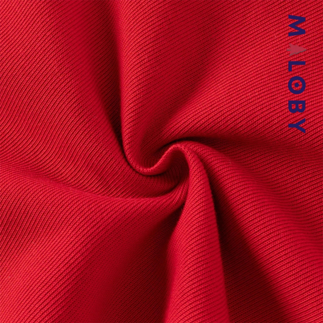 Robe en pur coton manches longues enfant fille -rouge