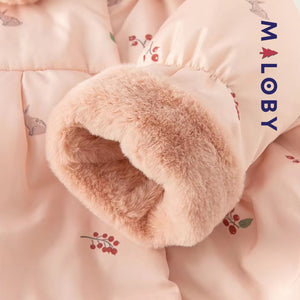 Doudoune à capuche enfant fille - Rose -robes et ensembles pour filles, bébés et garcons - MALOBY