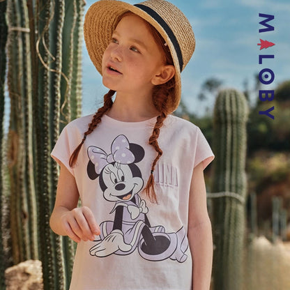 Ensemble 2 pièces T-shirt+short enfant fille -Rose