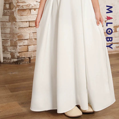 Robe princesse longue -Blanc