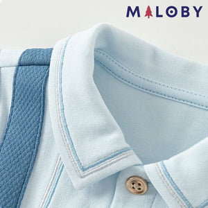 Combinaison habillée effet 2 en 1 - Bébé Garçon -robes et ensembles pour filles, bébés et garcons - MALOBY