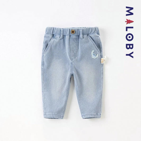 Pantalon jean motif scorpion enfant garçon- Bleu
