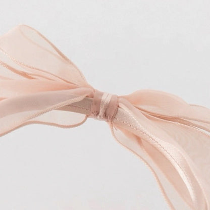 Bandeau princesse à fleur pour cérémonie -Rose