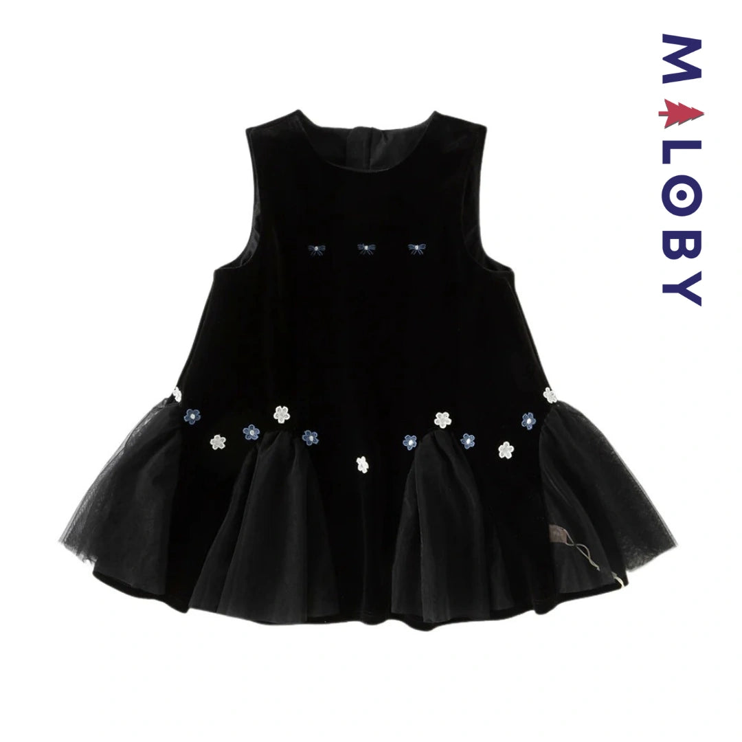 Ensemble cérémonie Robe +chemise enfant fille -Noir -robes et ensembles pour filles, bébés et garcons - MALOBY