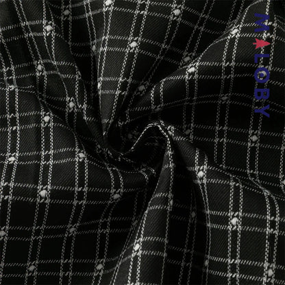Robe à carreaux effet 2 en 1 enfant fille- noir/blanc
