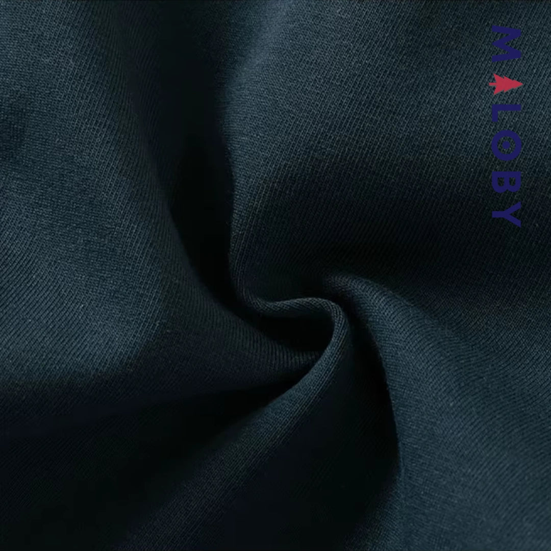 Pantalon tricoté à Bandes Contrastées enfant fille- Marine