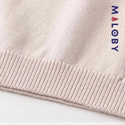 Gilet sans manches enfant fille -Rose -robes et ensembles pour filles, bébés et garcons - MALOBY