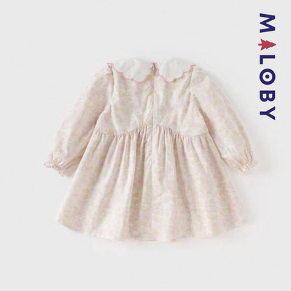 Robe longue motifs fleuris enfant fille -Floral -robes et ensembles pour filles, bébés et garcons - MALOBY
