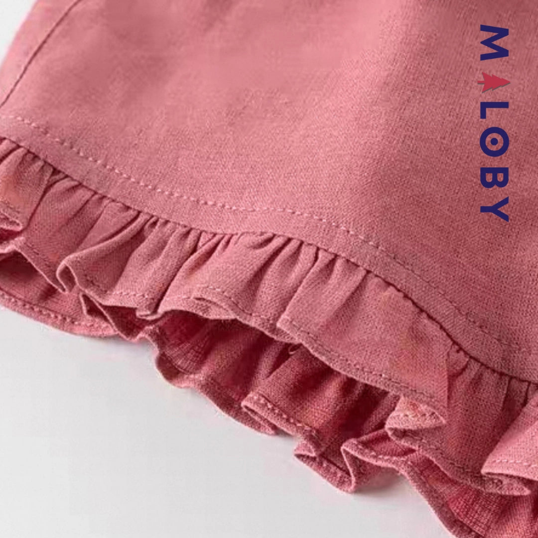 Ensemble  d'été Tunique+Short enfant fille -Carreaux