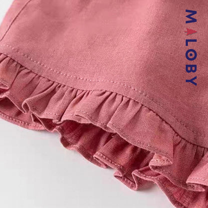Ensemble  d'été Tunique+Short enfant fille -Carreaux