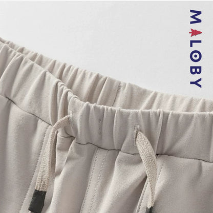 Short sport enfant garçon -Kaki clair