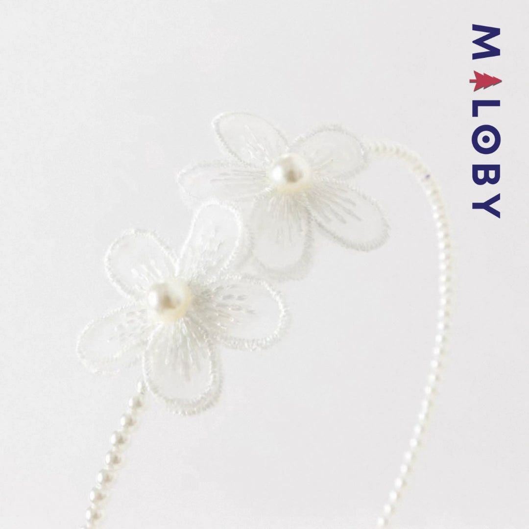 Bandeau à perles pour fille