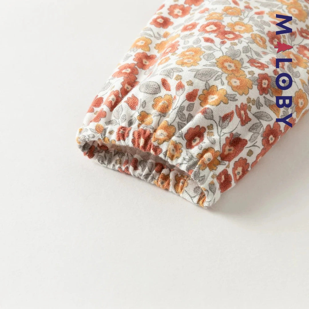 Ensemble 2 pièces blouse + Legging enfant fille- floral