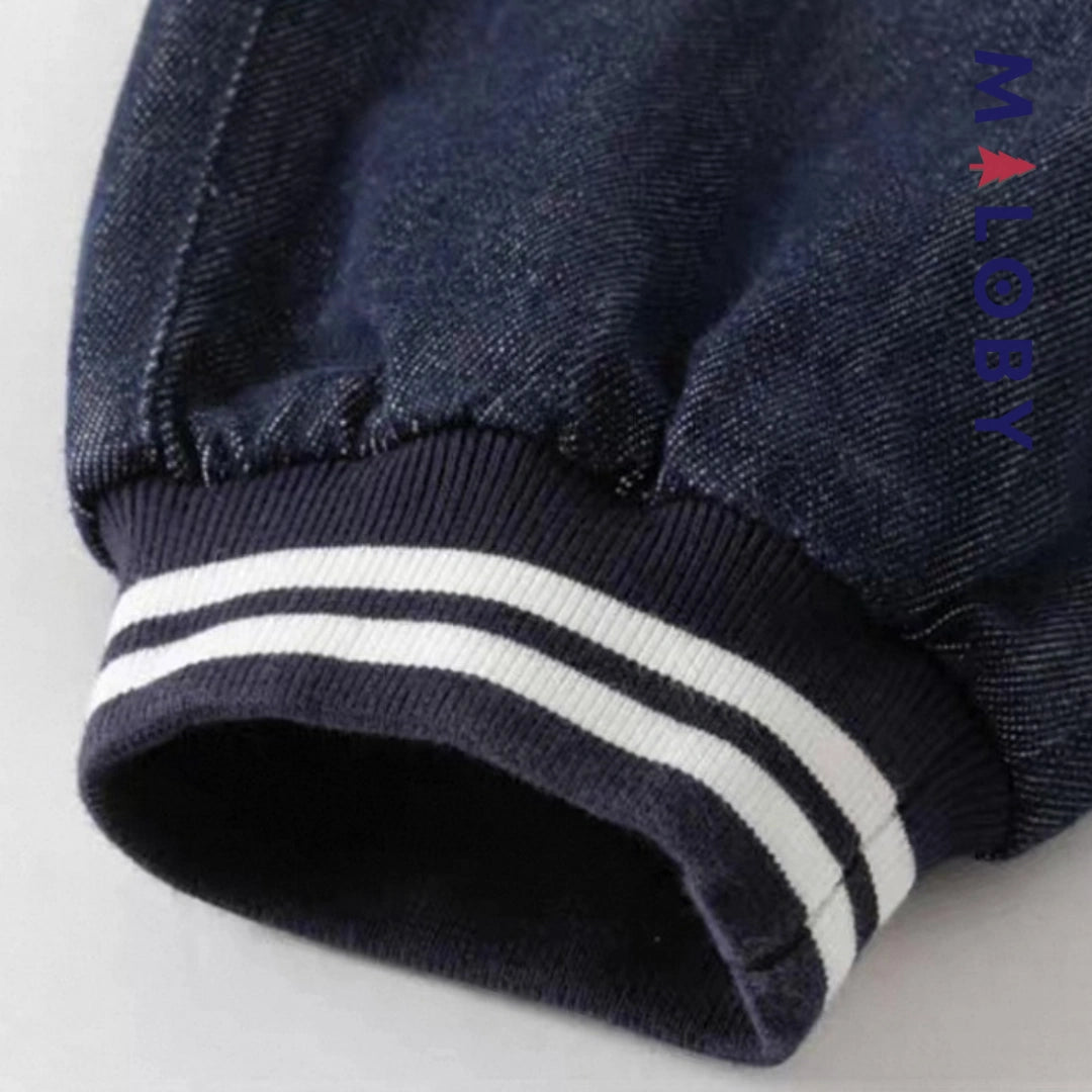Pantalon battle en Denim décontracté enfant garçon-Marine -robes et ensembles pour filles, bébés et garcons - MALOBY
