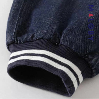 Pantalon battle en Denim décontracté enfant garçon-Marine -robes et ensembles pour filles, bébés et garcons - MALOBY