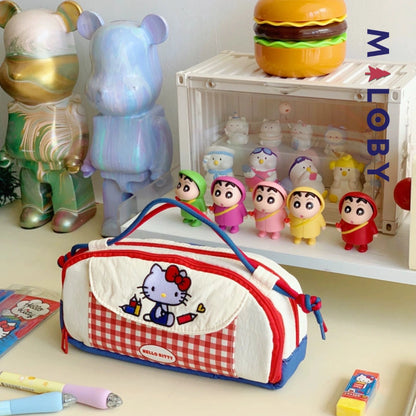 Trousse à crayon motif hello Ketty- Rouge