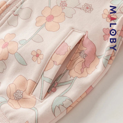 Ensemble jogging 2 pièces motifs fleuris- Rose