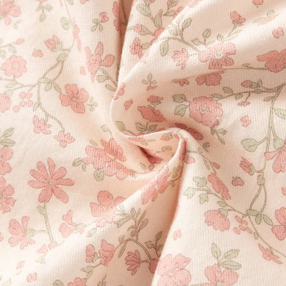 Ensemble Blouse Fleurie et Pantalon Évasé à Volants enfant fille –imprimé fleurs