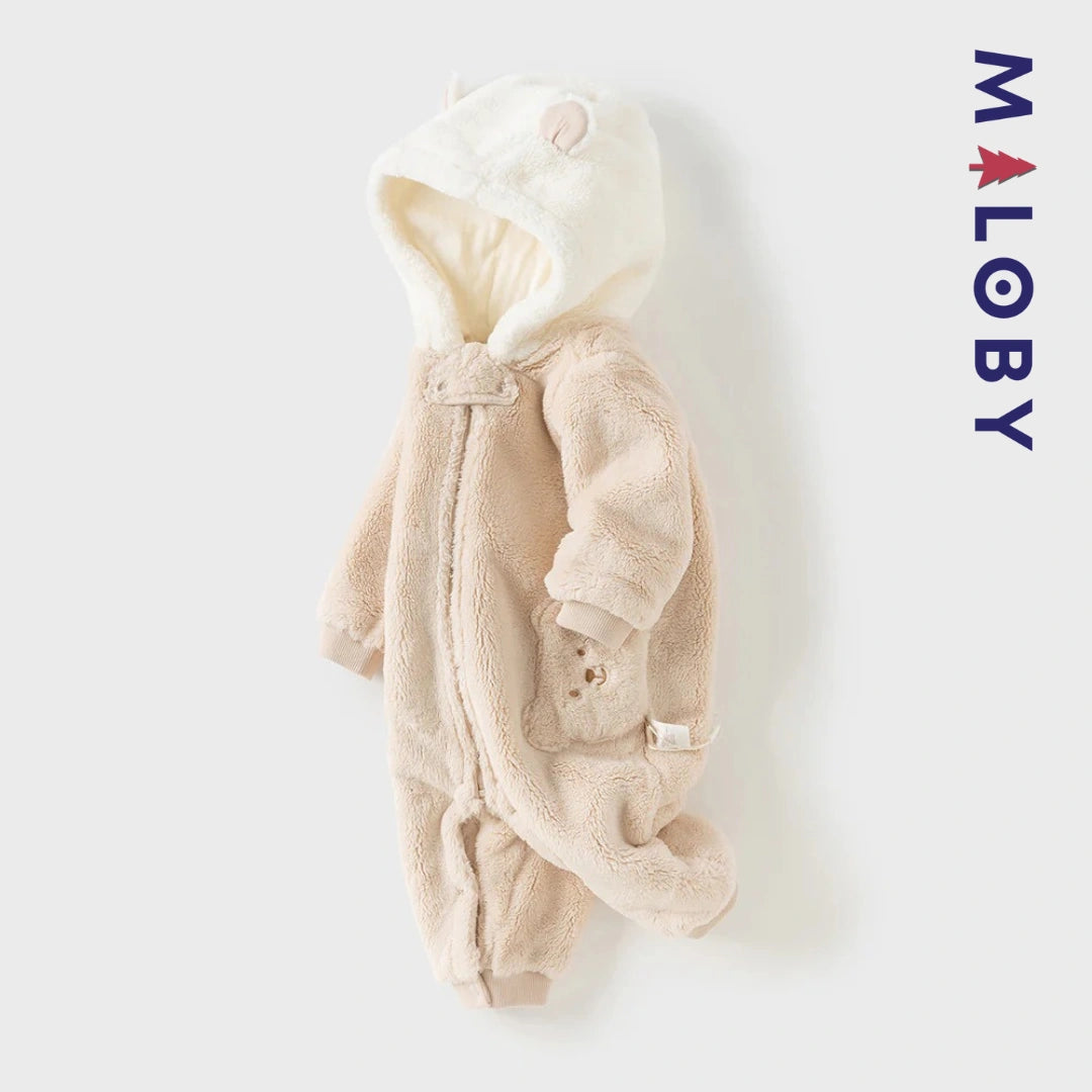 Grenouillère antibactérienne bébé garçon- Beige