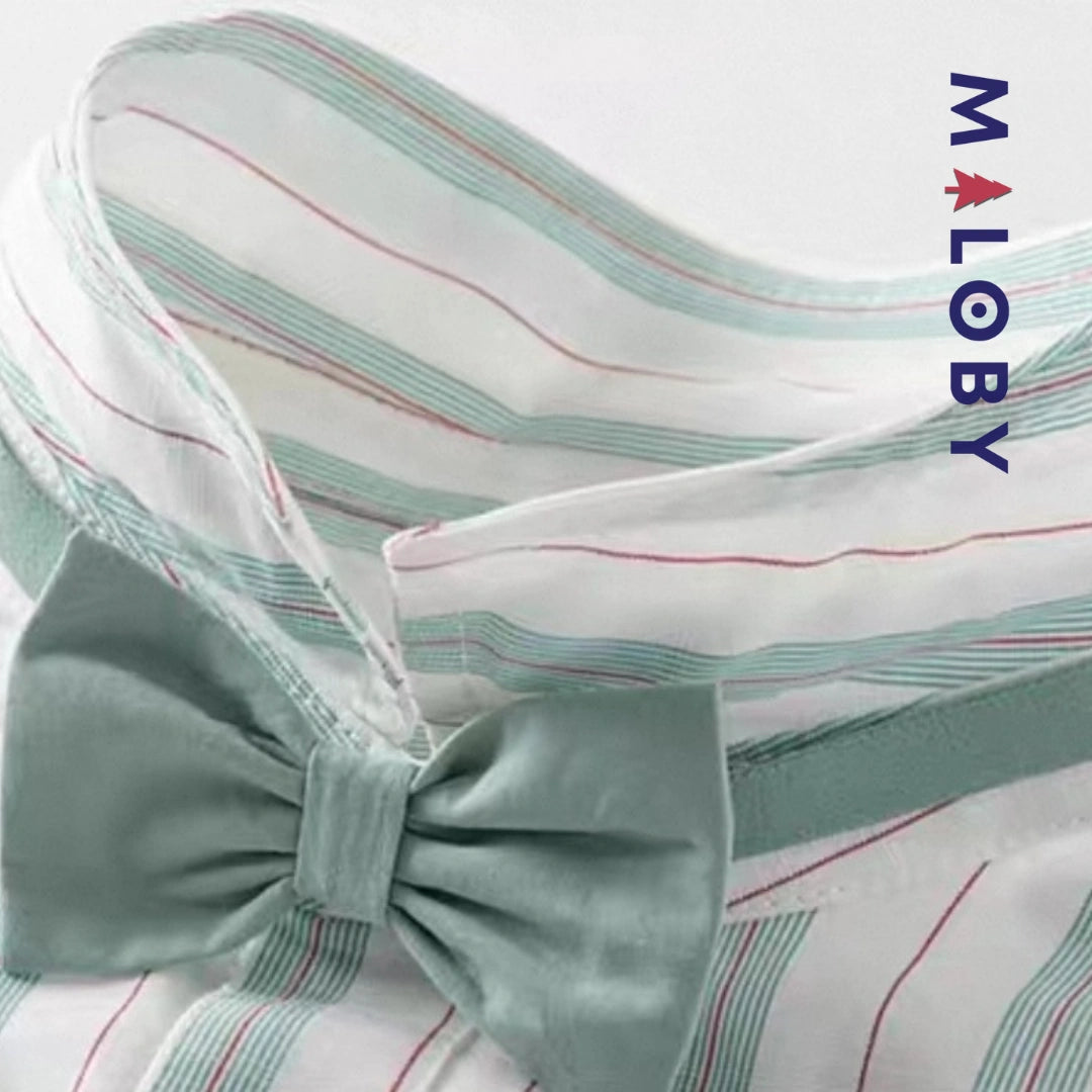 Ensemble cérémonie 2 pièces enfant garçon-rayé