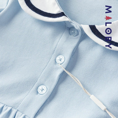Robe style Marin enfant fille- bleu ciel -robes et ensembles pour filles, bébés et garcons - MALOBY