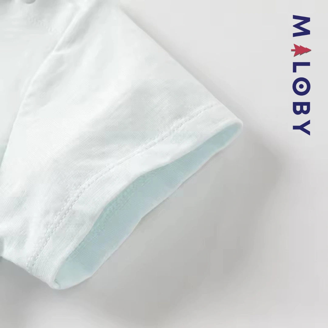 Ensemble Eté 2 Pièces t-shirt+short enfant garçon -Bleu ciel