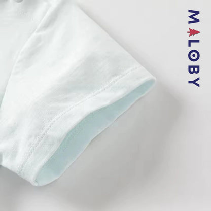 Ensemble Eté 2 Pièces t-shirt+short enfant garçon -Bleu ciel