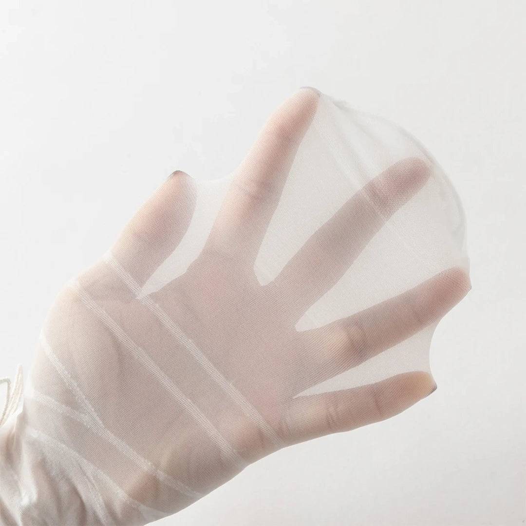 Collants fins à doubles nœuds enfant fille blanc, vêtement enfant maroc - MALOBY