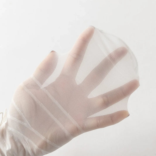 Collants fins à doubles nœuds enfant fille blanc, vêtement enfant maroc - MALOBY