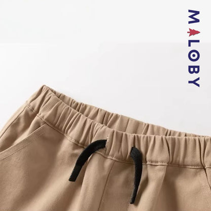 Pantalon jogging décontracté enfant garçon -Kaki -robes et ensembles pour filles, bébés et garcons - MALOBY