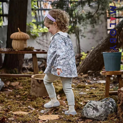 Ensemble 2 pièces blouse + Legging enfant fille- floral
